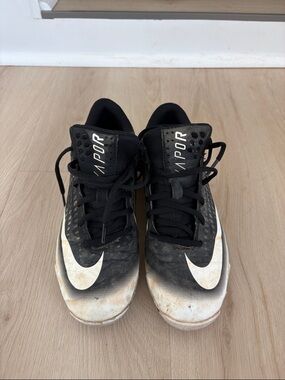 Nike Black and White Vapor cleats